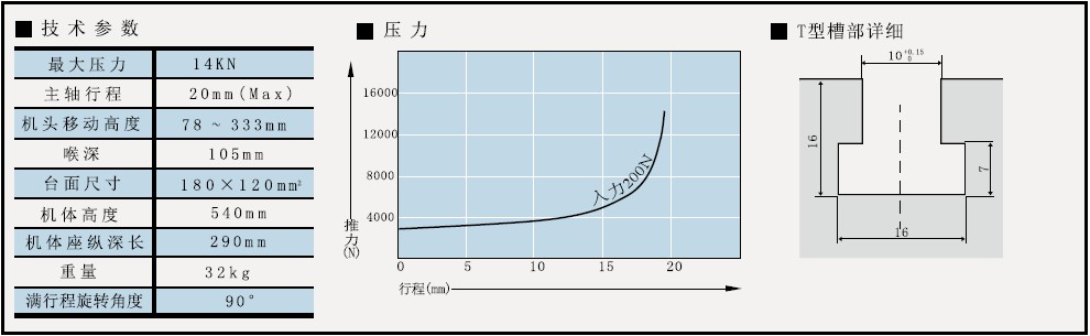 精密手压机参数